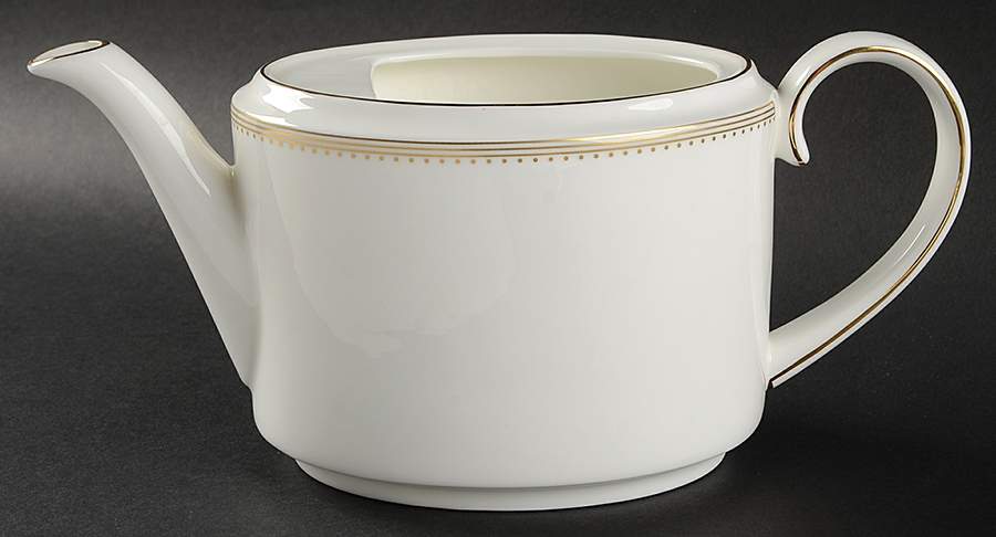 Golden Grosgrain Teapot No Lid by Wedgwood-1
