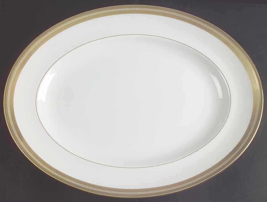 Golden Tiara 13" Oval Serving Platter by Wedgwood-1