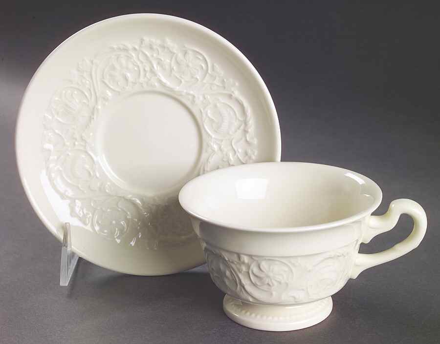Patrician (New, 2003-2005) Footed Cup & Saucer Set by Wedgwood-1