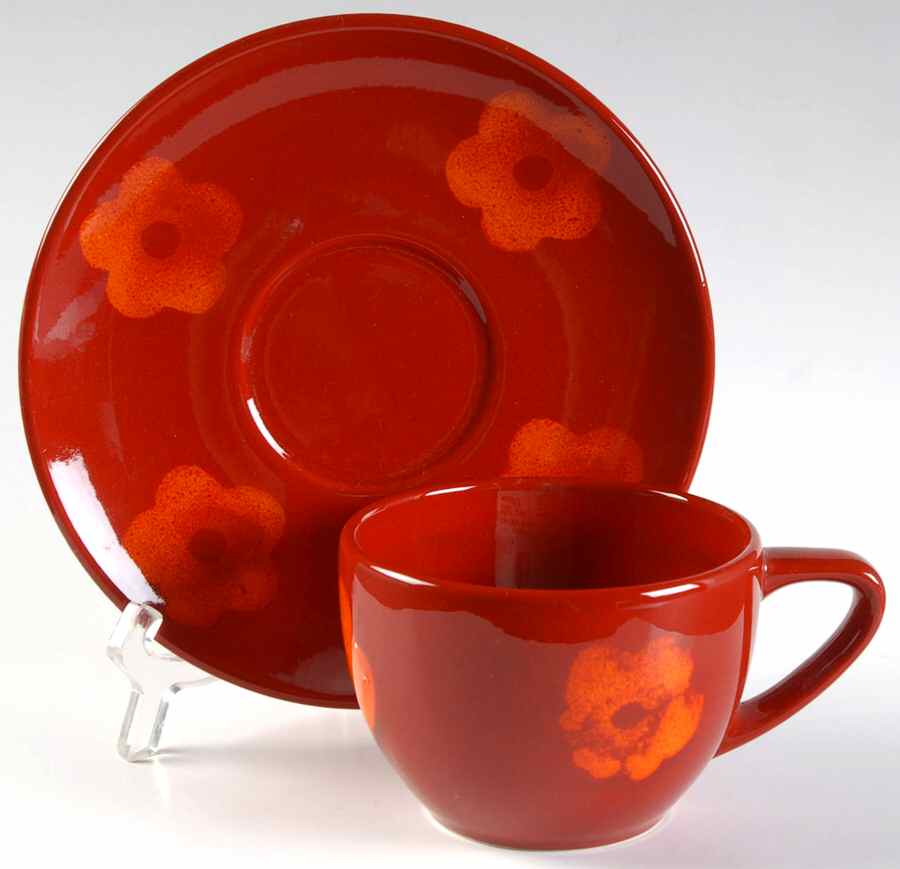 Freestyle Paradise Flat Cup & Saucer Set by Waechtersbach-1