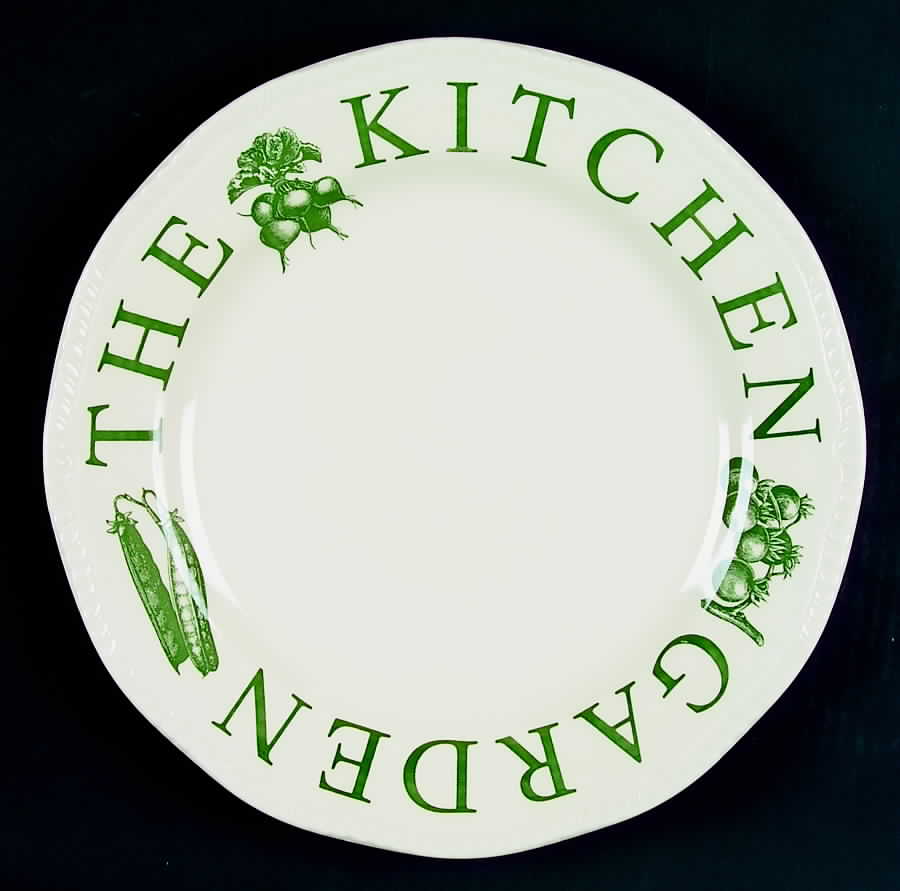 The Kitchen Garden Green Dinner Plate by Wood & Sons-1