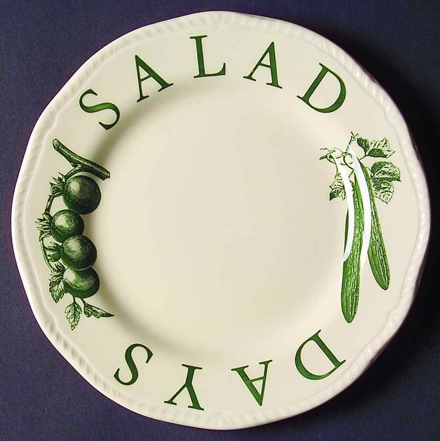 The Kitchen Garden Green Salad Plate by Wood & Sons-1