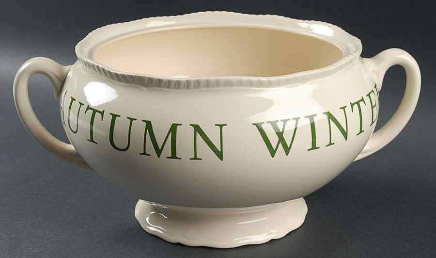 The Kitchen Garden Green Tureen No Lid by Wood & Sons-1