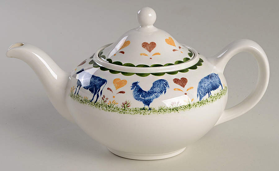 Jack's Farm (Multicolor) Teapot & Lid by Wood & Sons-1