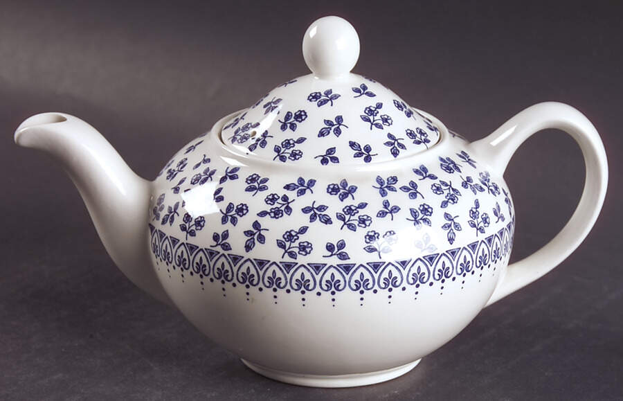 Provence Blue Individual Teapot & Lid by Wood & Sons-1