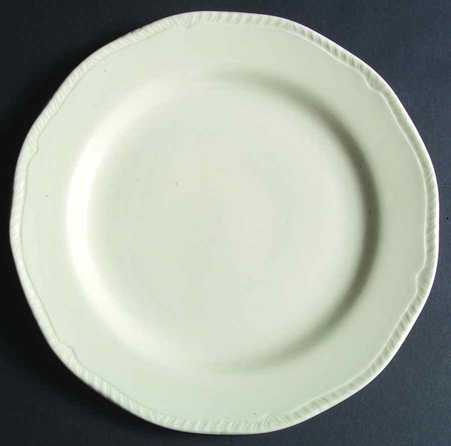 Grenville Ivory Dinner Plate by Wood & Sons-1