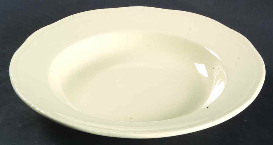 Grenville Ivory Large Rim Soup Bowl by Wood & Sons-1