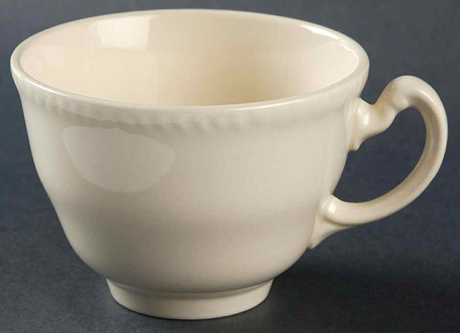 Grenville Ivory Flat Cup by Wood & Sons-1