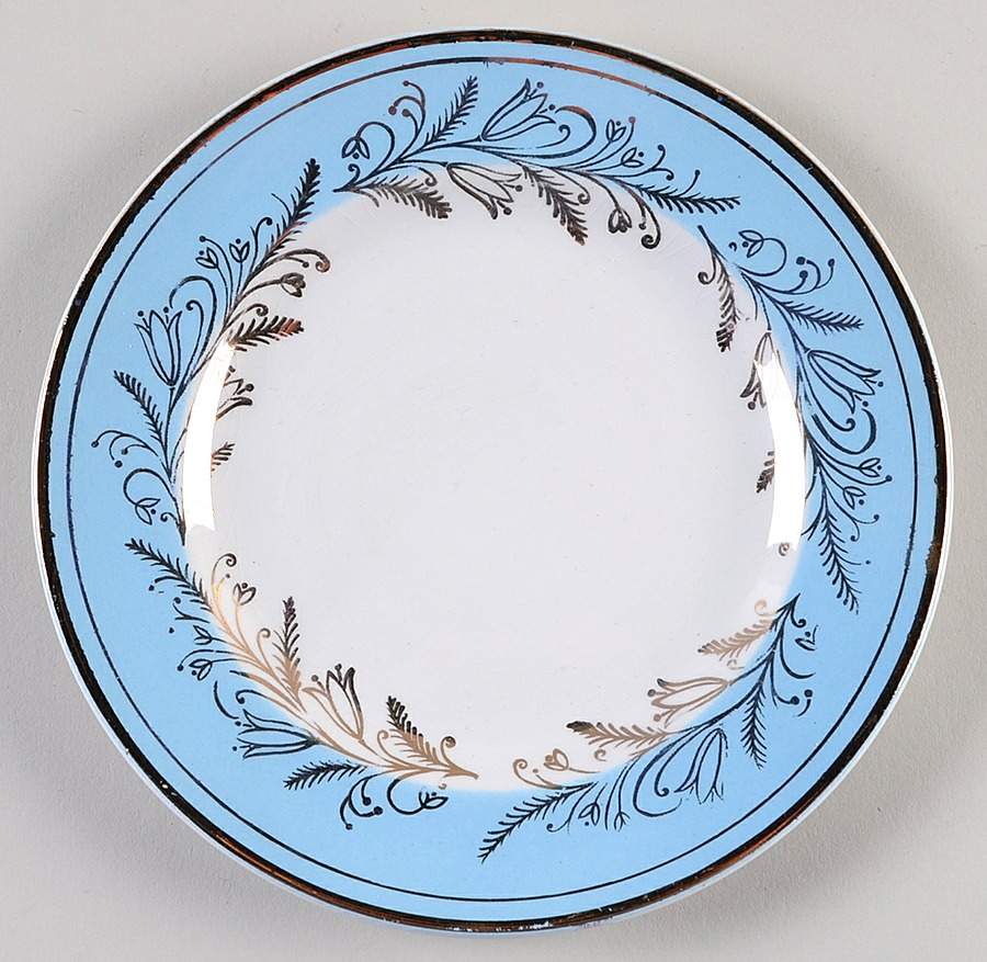Blue Riband Salad Plate by Washington Pottery-1