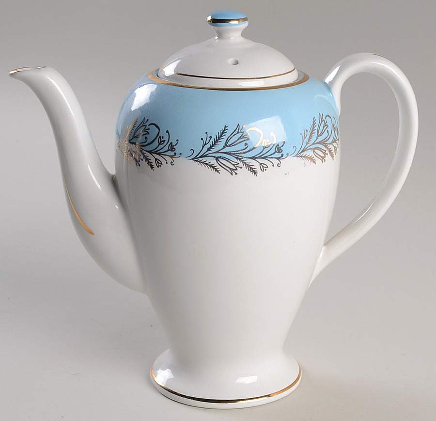 Blue Riband Coffee Pot & Lid by Washington Pottery-1
