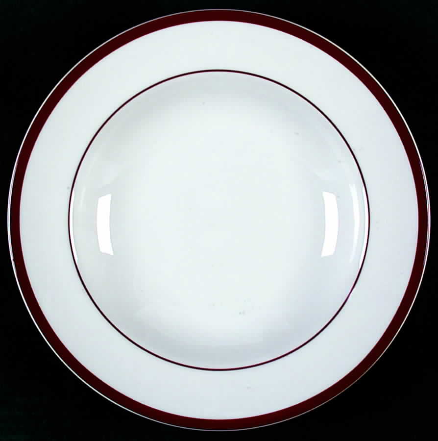 Brasserie Maroon Large Rim Soup Bowl by Williams-Sonoma-1