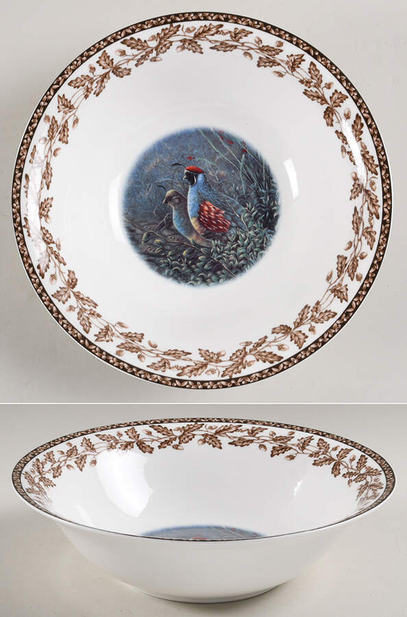 Wild Birds 9" Round Vegetable Bowl by National Wildlife Federation-1
