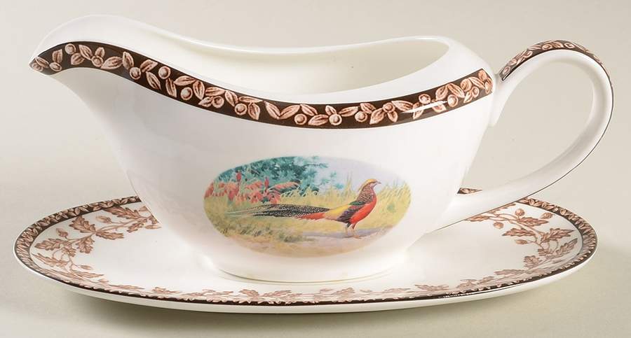 Wild Birds Gravy Boat & Underplate by National Wildlife Federation-1