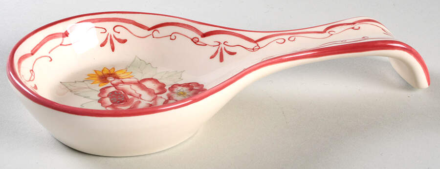 Vintage Rose Spoon Rest/Holder (Holds 1 Spoon) by Waverly-1