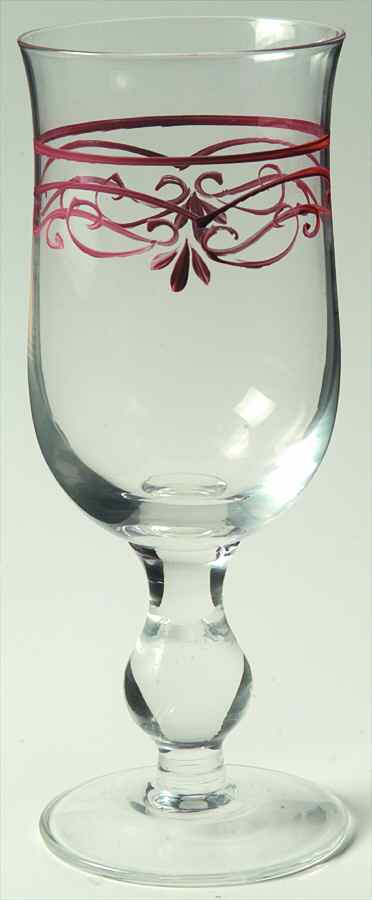Vintage Rose 12 Oz Glassware Goblet by Waverly-1