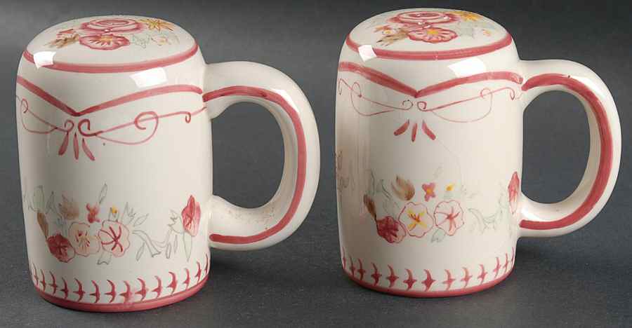 Vintage Rose Salt & Pepper Set by Waverly-1