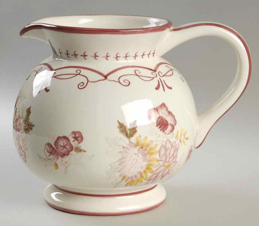 Vintage Rose 96 Oz Pitcher by Waverly-1