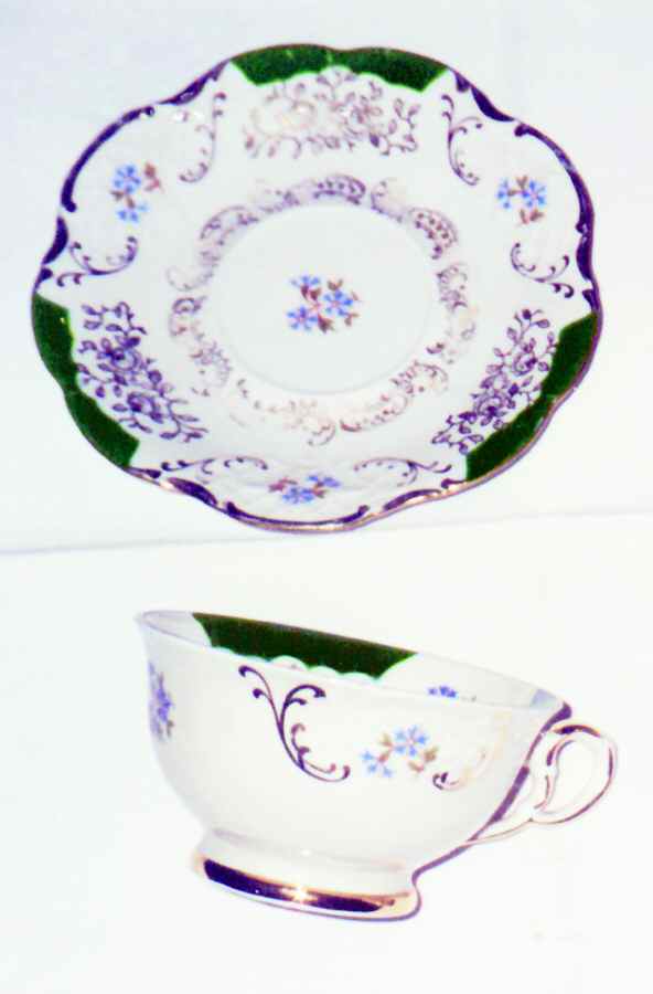 WIG611 Footed Cup & Saucer Set by Winterling - Bavaria-1