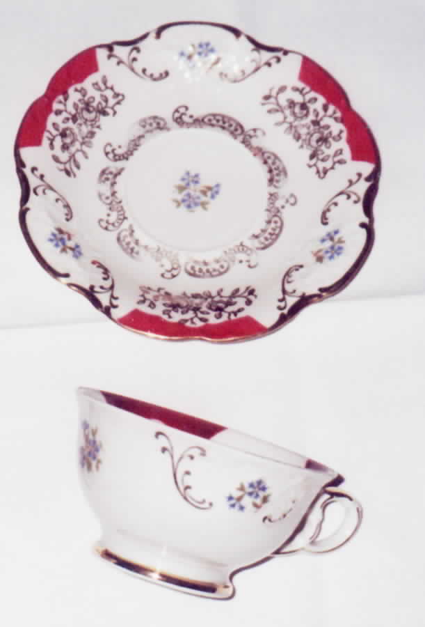 WIG612 Footed Cup & Saucer Set by Winterling - Bavaria-1