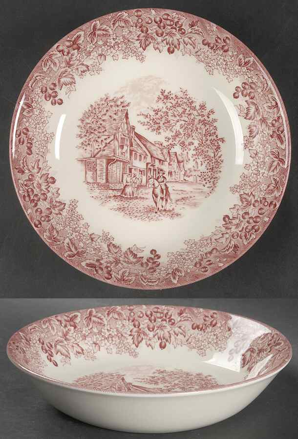 Romantic England Red 7" Individual Pasta Bowl by Wedgwood-1