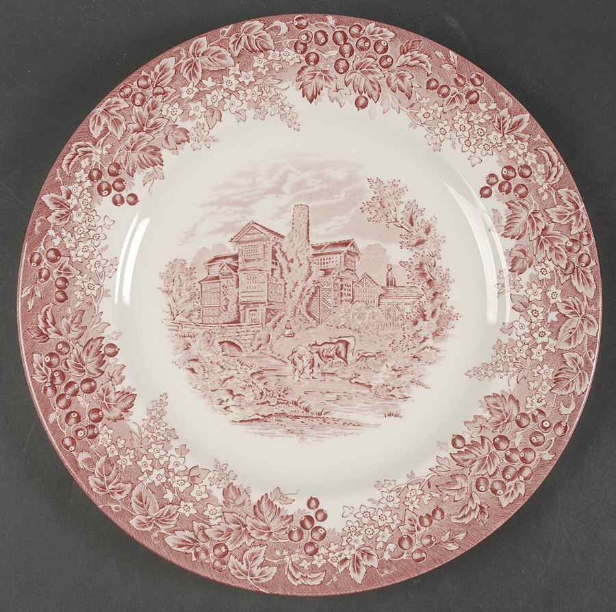 Romantic England Red Dinner Plate by Wedgwood-1