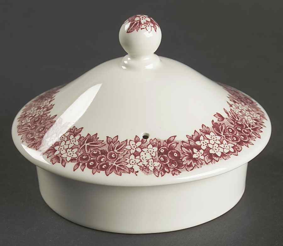 Romantic England Red Lid for Teapot by Wedgwood-1