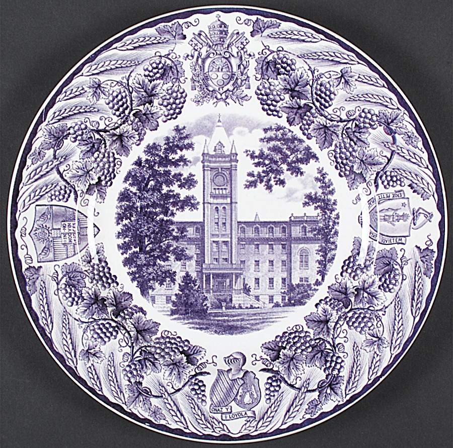 College of Holy Cross Purple Dinner Plate by Wedgwood-1