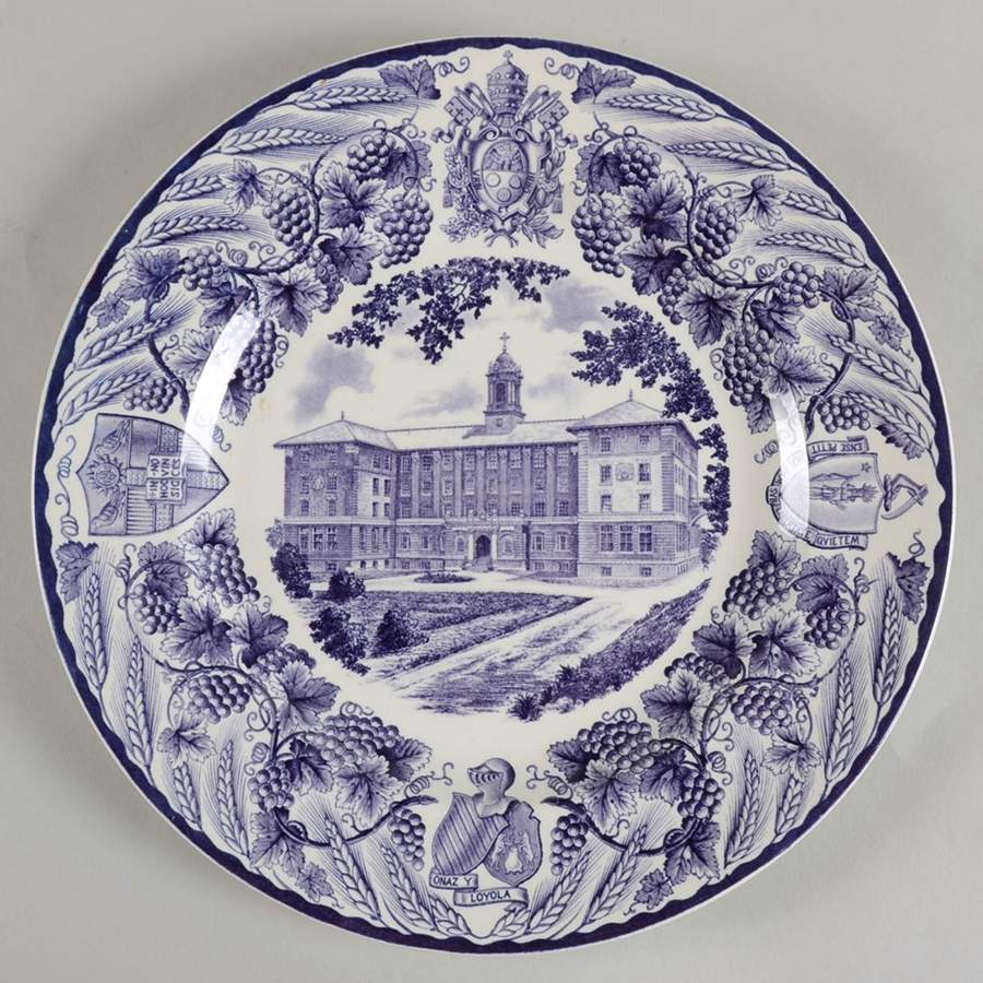 College of Holy Cross Purple Dinner Plate by Wedgwood-1