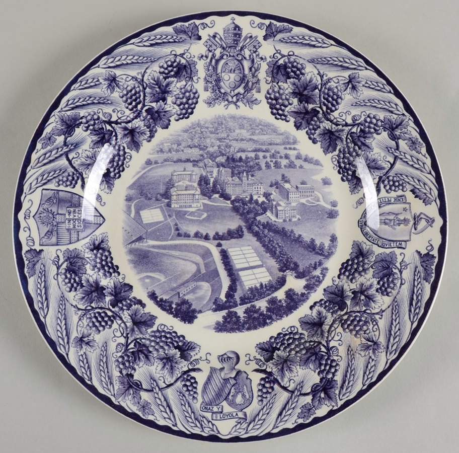 College of Holy Cross Purple Dinner Plate by Wedgwood-1
