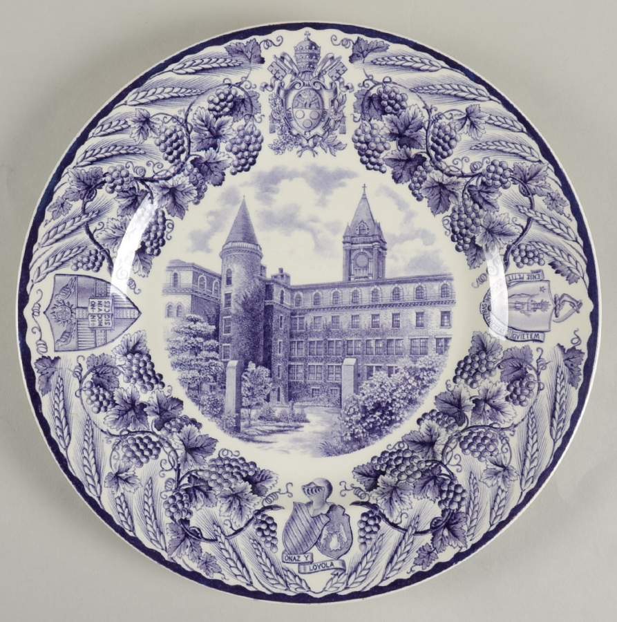 College of Holy Cross Purple Dinner Plate by Wedgwood-1