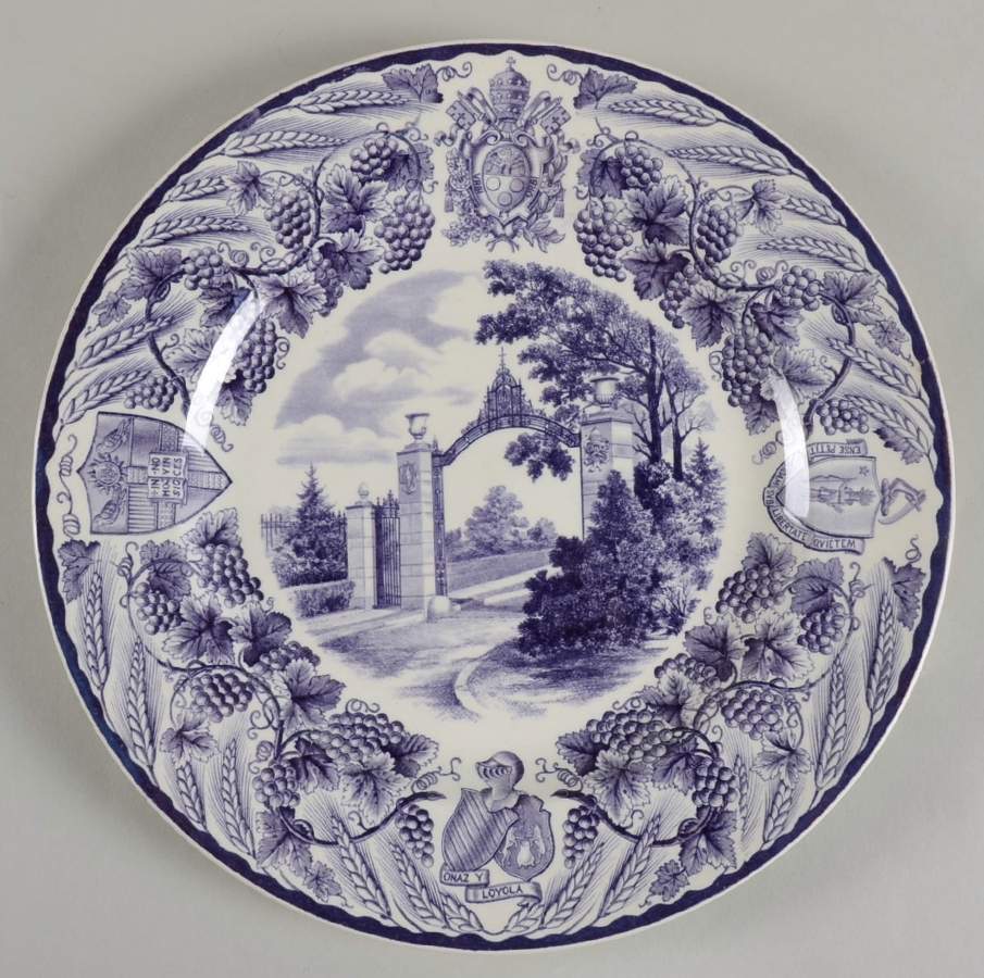 College of Holy Cross Purple Dinner Plate by Wedgwood-1