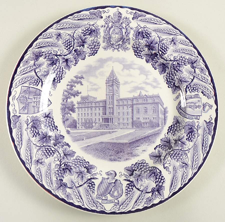 College of Holy Cross Purple Dinner Plate by Wedgwood-1