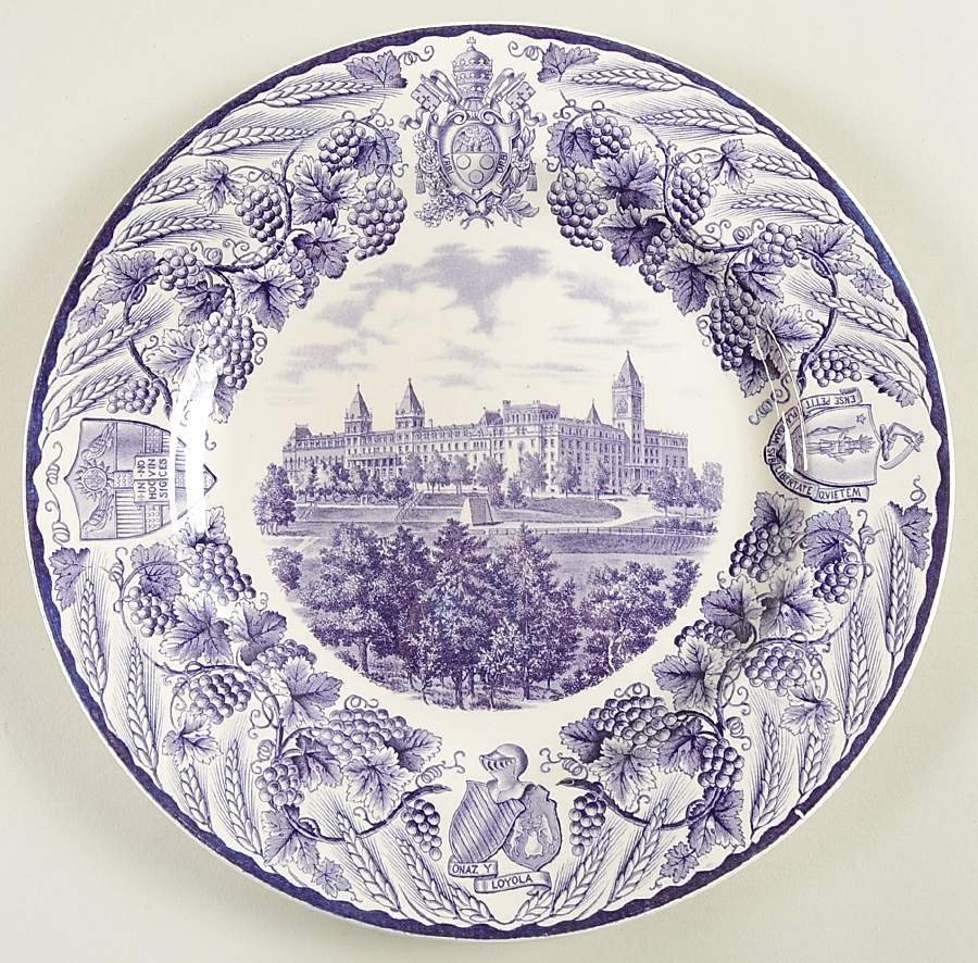 College of Holy Cross Purple Dinner Plate by Wedgwood-1