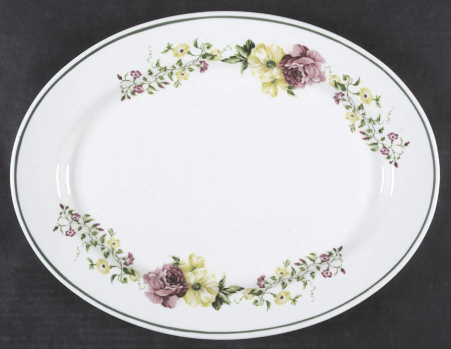 Masterpiece 14" Oval Serving Platter by Waverly-1