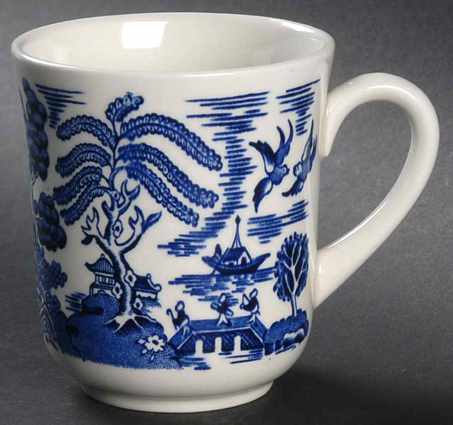 Blue Willow (Newer, Continental Shape) Mug by Wood & Sons-1