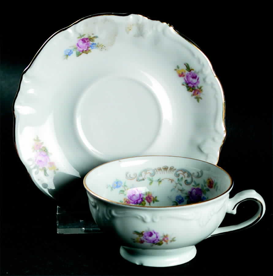 WIG620 Footed Demitasse Cup & Saucer Set by Winterling - Bavaria-1