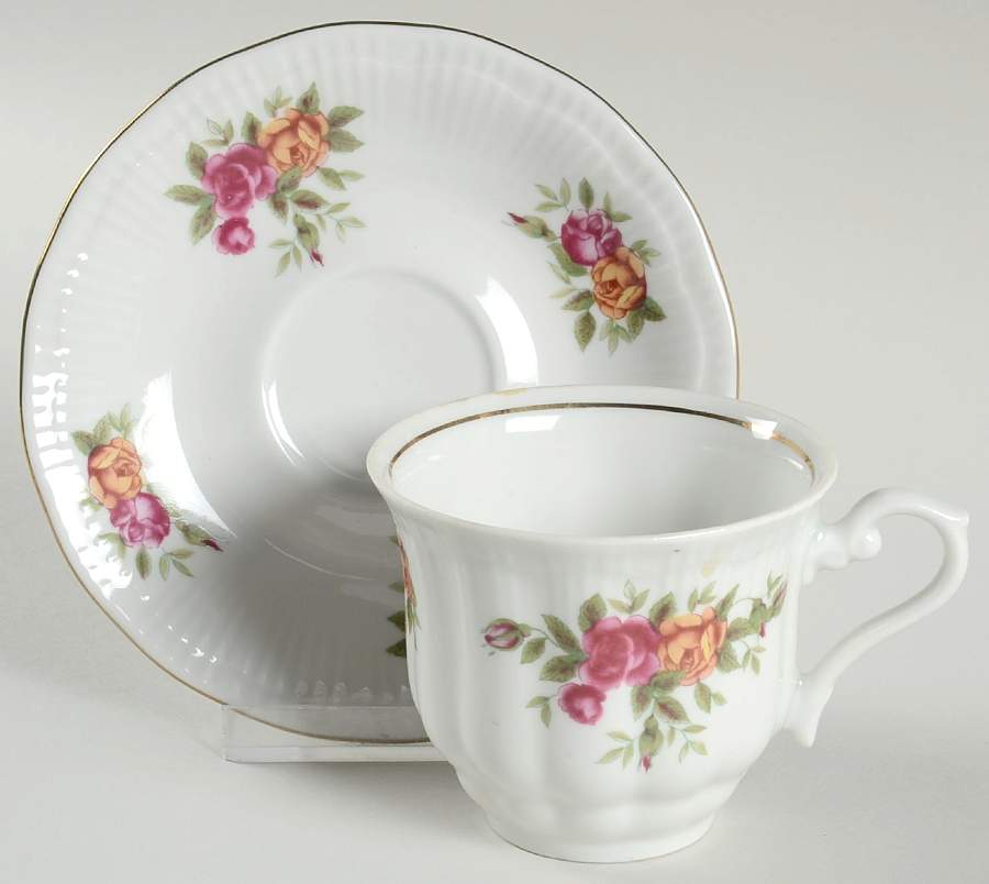 WLB50 Flat Cup & Saucer Set by Walbrzych-1
