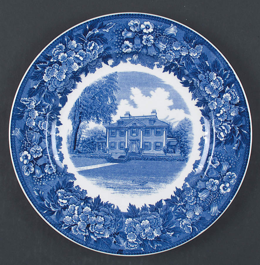 Massachusetts Historic Scenes Bluebells Dinner Plate by Wedgwood-1