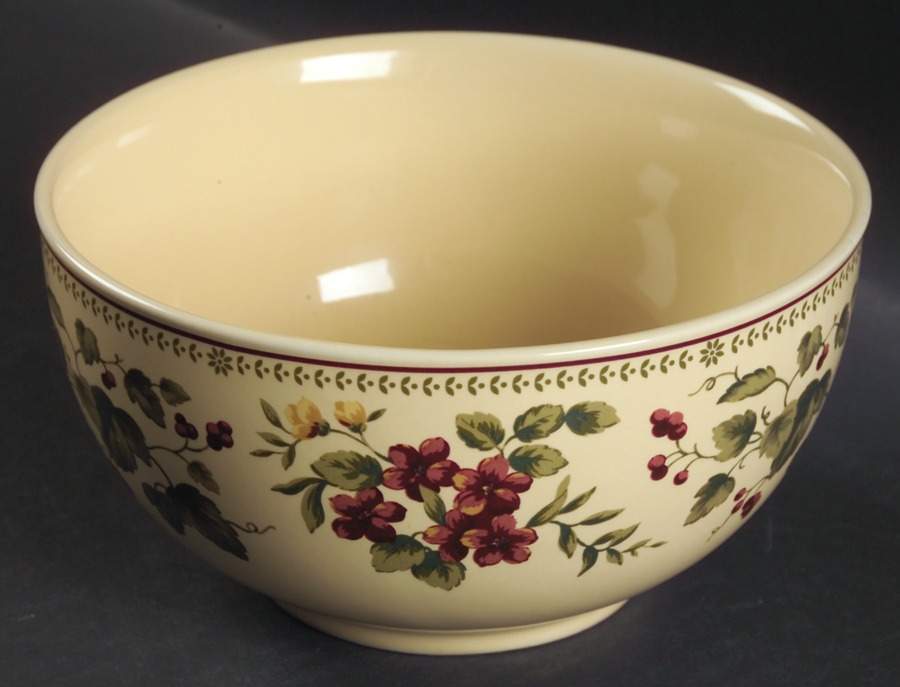 Floral Manor Soup/Cereal Bowl by Waverly-1