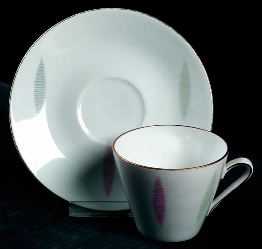 WIG627 Flat Cup & Saucer Set by Winterling - Bavaria-1