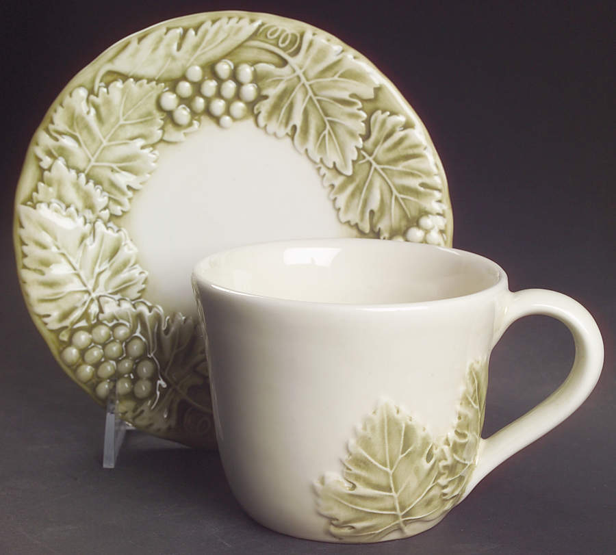 Napa Sage Flat Cup & Saucer Set by Williams-Sonoma-1