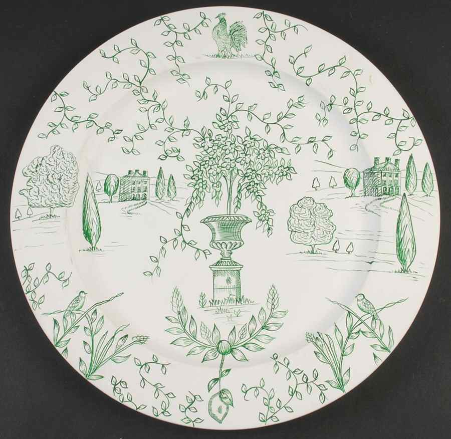Joie De Vivre Green Wood Service Plate (Charger) by Wedgwood-1