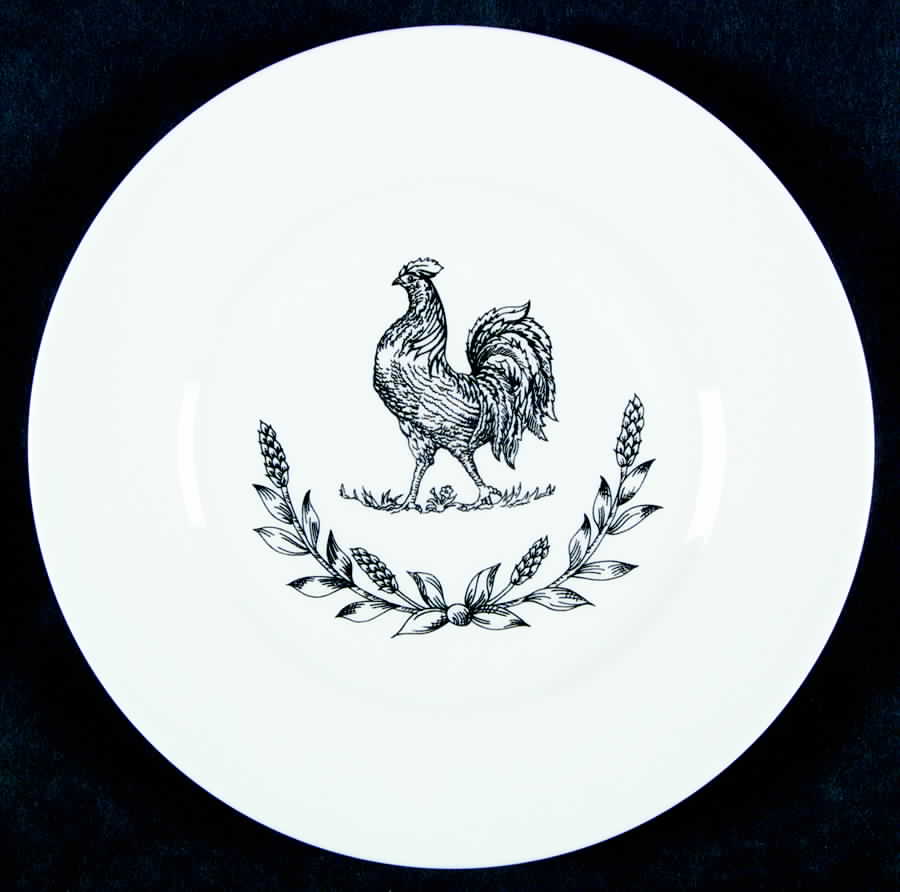 Joie De Vivre Black Salad Plate by Wedgwood-1
