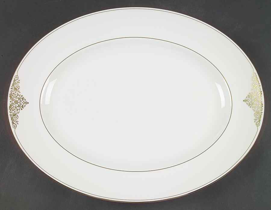 Empress Jewel 13" Oval Serving Platter by Wedgwood-1
