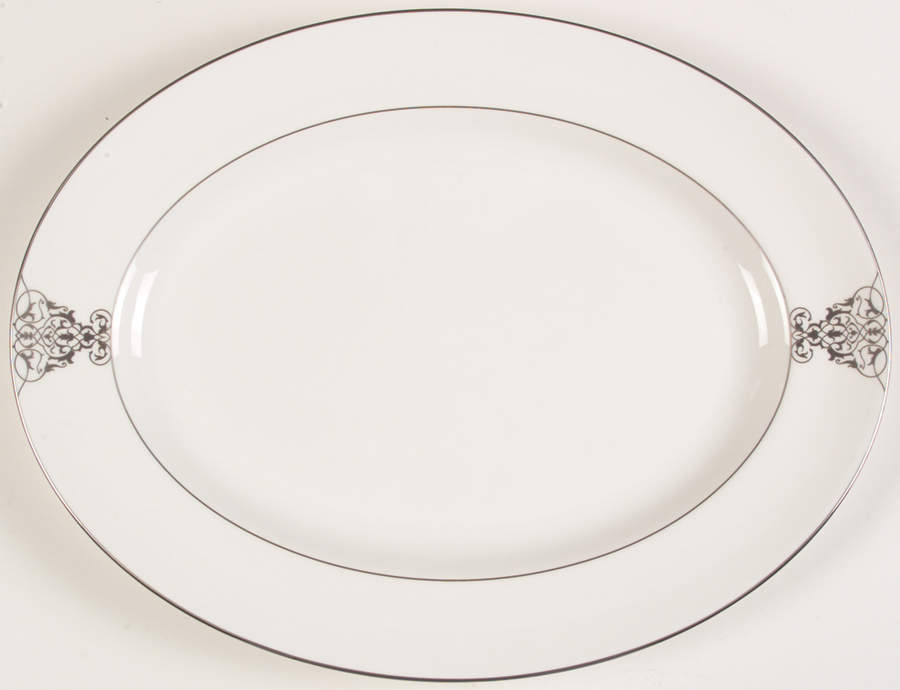 Imperial Scroll 15" Oval Serving Platter by Wedgwood-1