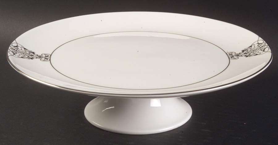 Imperial Scroll 10" Diameter Pedestal Cake Stand by Wedgwood-1