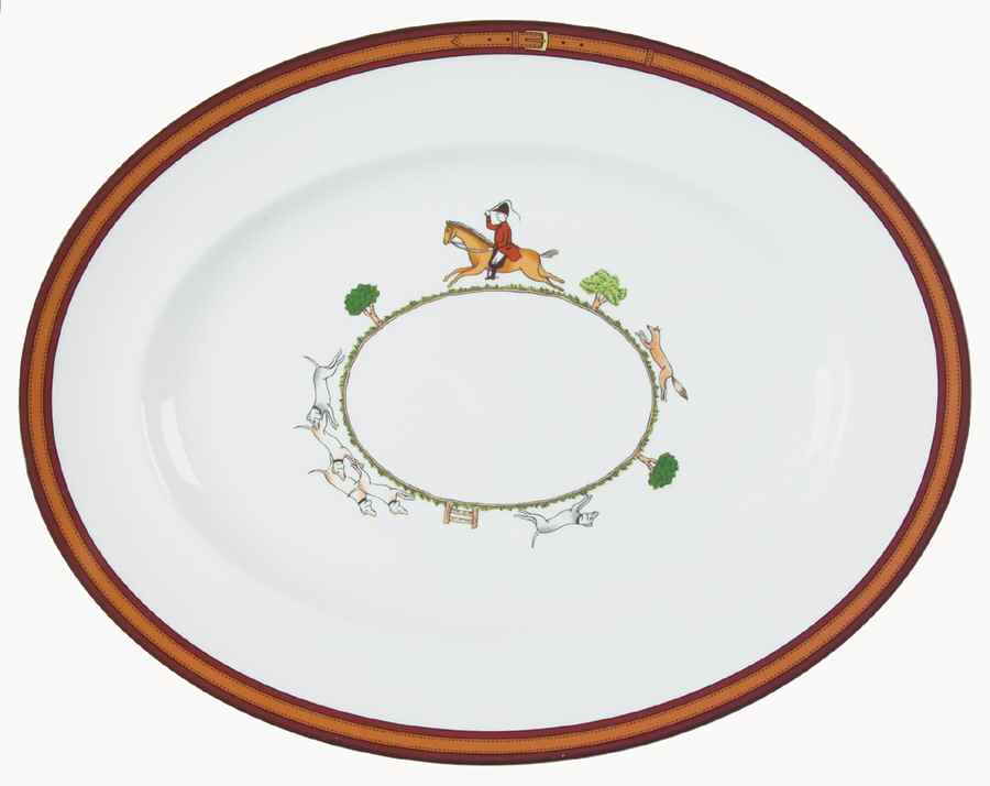 Tally Ho 13" Oval Serving Platter by Wedgwood-1