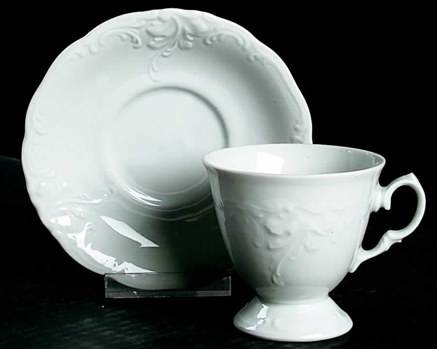WAV40 Footed Demitasse Cup & Saucer Set by Wawel-1
