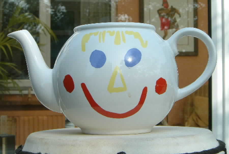 Jolly Sad Teapot No Lid by Arthur Wood-1