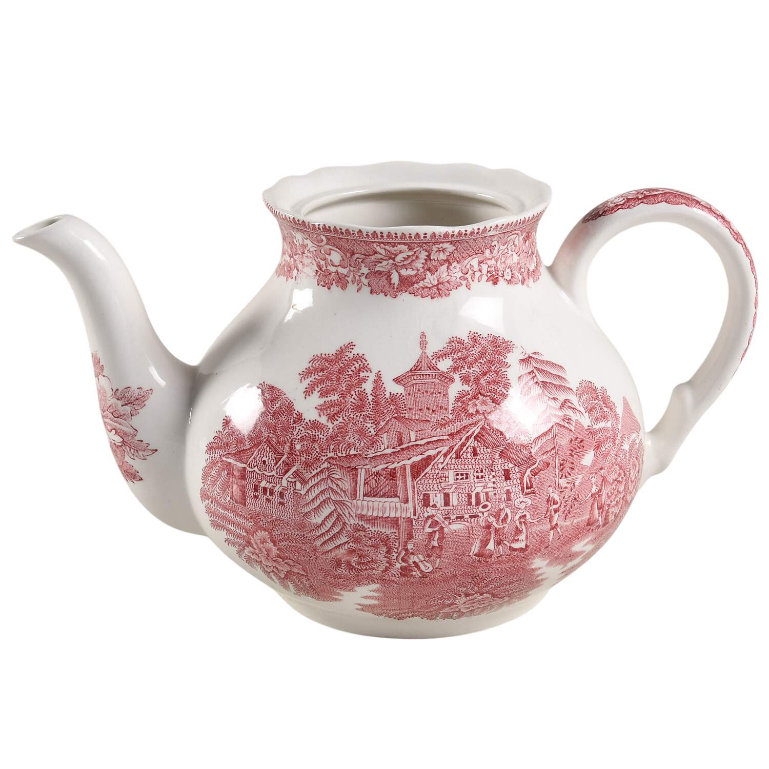 Avon Cottage Pink (Scallop) Teapot No Lid by Wedgwood-1